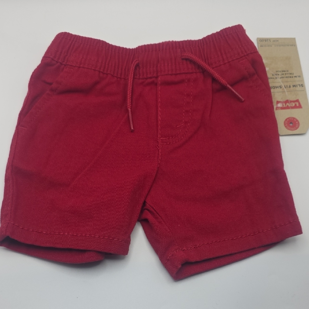 Levi's Red Slim Fit Shorts 3M